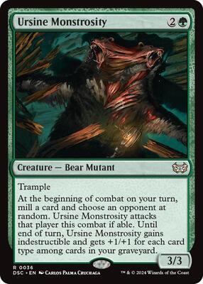 Ursine Monstrosity card from Commander: Duskmourn: House of Horror