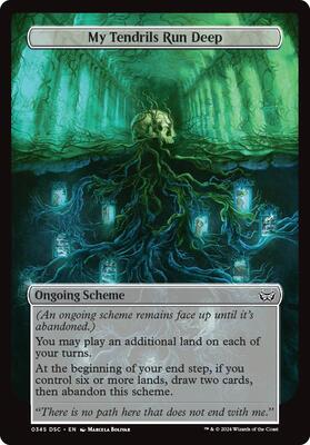 My Tendrils Run Deep (Full Art) card from Archenemy: Duskmourn
