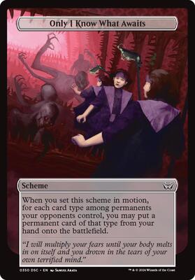 Only I Know What Awaits (Full Art) card from Archenemy: Duskmourn