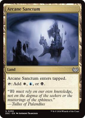 Arcane Sanctum card from Commander: Duskmourn: House of Horror