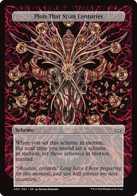 Plots That Span Centuries (Full Art) card from Archenemy: Duskmourn