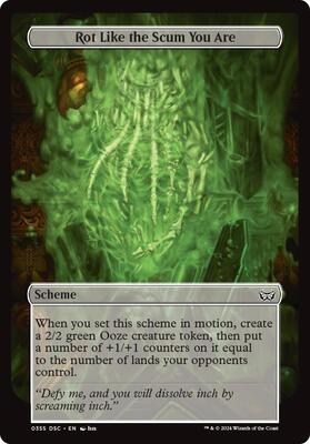 Rot Like the Scum You Are (Full Art) card from Archenemy: Duskmourn