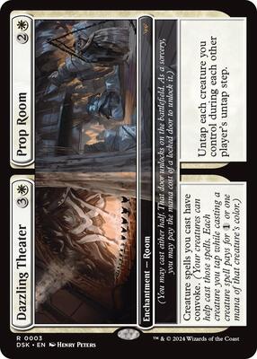 Dazzling Theater // Prop Room card from Duskmourn: House of Horror