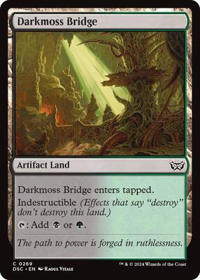 Darkmoss Bridge card from Commander: Duskmourn: House of Horror
