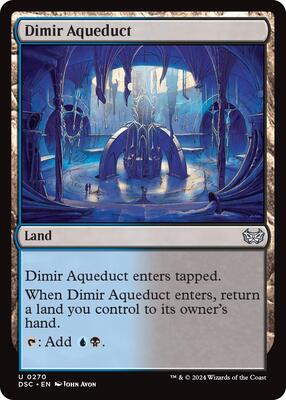 Dimir Aqueduct card from Commander: Duskmourn: House of Horror