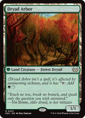 Dryad Arbor card from Commander: Duskmourn: House of Horror