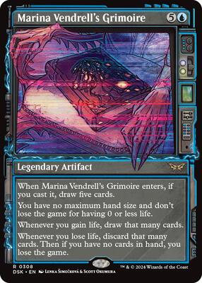 Marina Vendrell's Grimoire (Showcase) card from Duskmourn: House of Horror