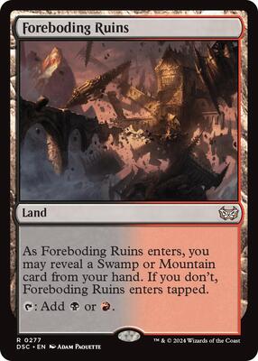 Foreboding Ruins card from Commander: Duskmourn: House of Horror