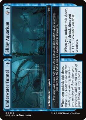 Underwater Tunnel // Slimy Aquarium card from Duskmourn: House of Horror