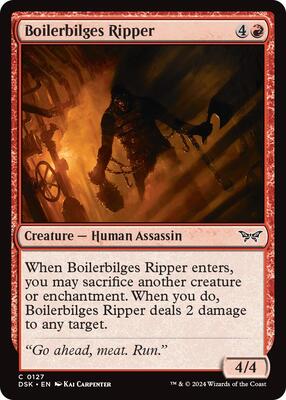 Boilerbilges Ripper card from Duskmourn: House of Horror