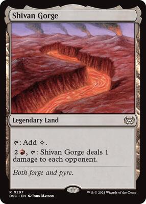 Shivan Gorge card from Commander: Duskmourn: House of Horror