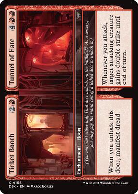 Ticket Booth // Tunnel of Hate card from Duskmourn: House of Horror