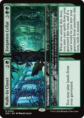 Walk-In Closet // Forgotten Cellar card from Duskmourn: House of Horror