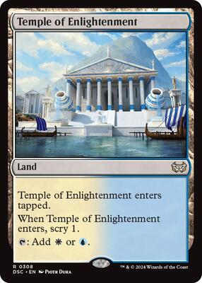 Temple of Enlightenment card from Commander: Duskmourn: House of Horror