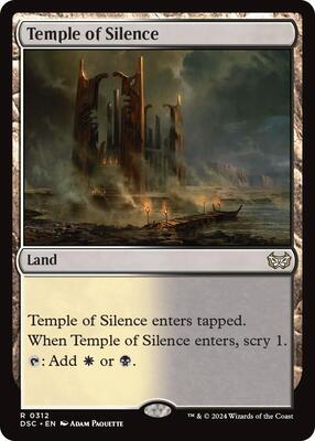 Temple of Silence card from Commander: Duskmourn: House of Horror
