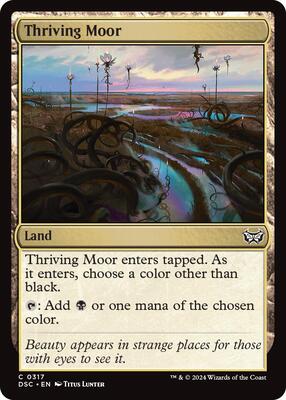 Thriving Moor card from Commander: Duskmourn: House of Horror