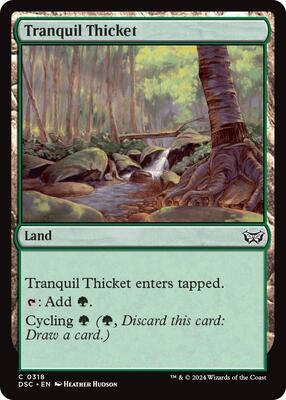 Tranquil Thicket card from Commander: Duskmourn: House of Horror