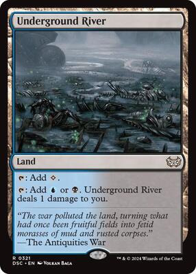 Underground River card from Commander: Duskmourn: House of Horror