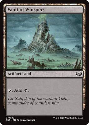 Vault of Whispers card from Commander: Duskmourn: House of Horror