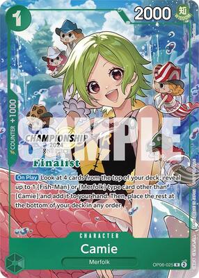 Camie (Championship 2024 Finalist Card Set) card from One Piece Promotion Cards
