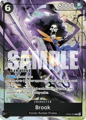 Brook (Championship 2024 Finalist Card Set) card from One Piece Promotion Cards