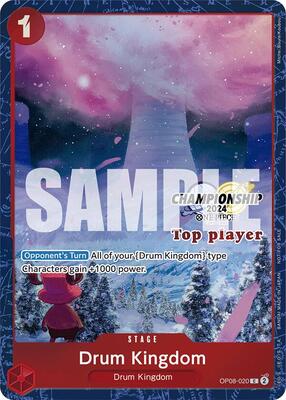 Drum Kingdom (Championship 2024 Top Player Pack) card from One Piece Promotion Cards