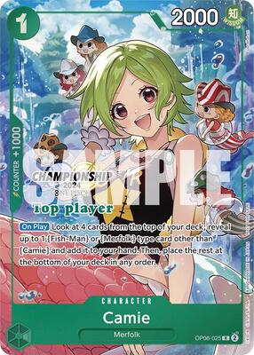 Camie (Championship 2024 Top Player Pack) card from One Piece Promotion Cards