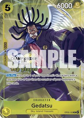 Gedatsu (Championship 2024 Top Player Pack) card from One Piece Promotion Cards