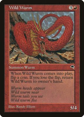 Wild Wurm card from Tempest