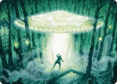 Unidentified Hovership Art Card card from Art Series: Duskmourn: House of Horror