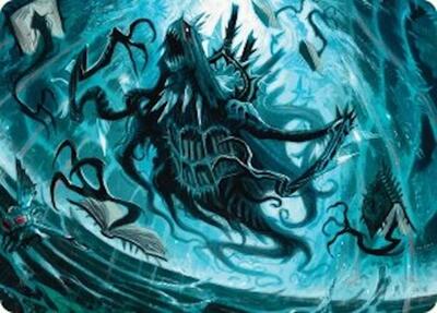 Overlord of the Floodpits Art Card card from Art Series: Duskmourn: House of Horror