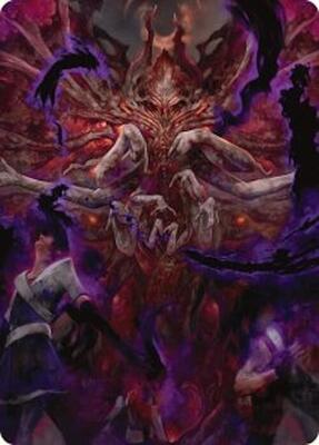 Damnation Art Card card from Art Series: Duskmourn: House of Horror