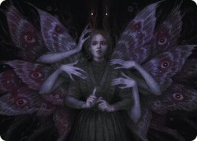Demonic Counsel Art Card (7/54) card from Art Series: Duskmourn: House of Horror
