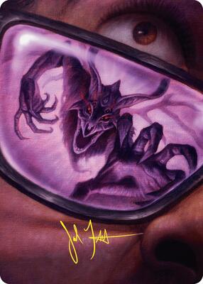 Doomsday Excruciator Art Card (Gold-Stamped Signature) card from Art Series: Duskmourn: House of Horror