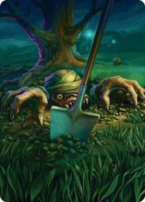 Exhume Art Card card from Art Series: Duskmourn: House of Horror