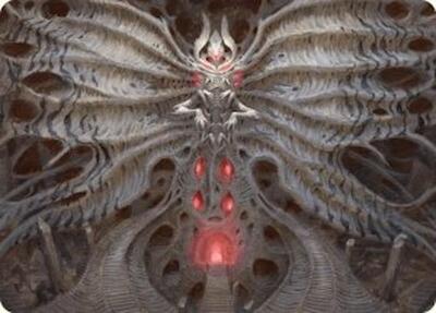 Valgavoth, Terror Eater Art Card card from Art Series: Duskmourn: House of Horror