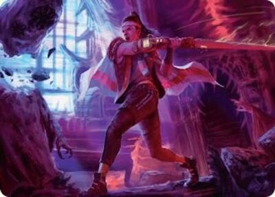 Diversion Specialist Art Card card from Art Series: Duskmourn: House of Horror