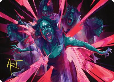 Waltz of Rage Art Card (Gold-Stamped Signature) card from Art Series: Duskmourn: House of Horror