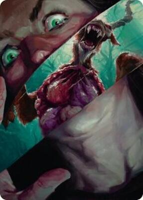 Hauntwoods Shrieker Art Card card from Art Series: Duskmourn: House of Horror