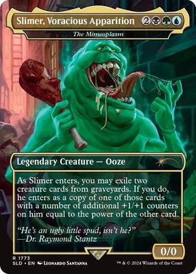 Slimer, Voracious Apparition - The Mimeoplasm card from Secret Lair Drop Series
