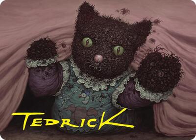Twitching Doll Art Card (Gold-Stamped Signature) card from Art Series: Duskmourn: House of Horror