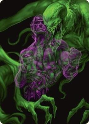 Tyvar, the Pummeler Art Card card from Art Series: Duskmourn: House of Horror