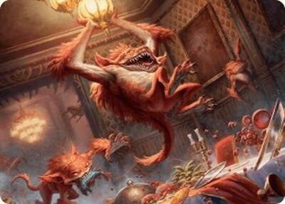 Midnight Mayhem Art Card card from Art Series: Duskmourn: House of Horror
