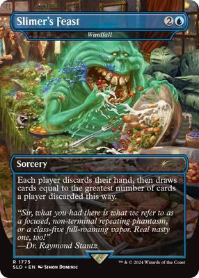 Slimer's Feast - Windfall card from Secret Lair Drop Series