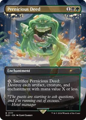 Pernicious Deed card from Secret Lair Drop Series