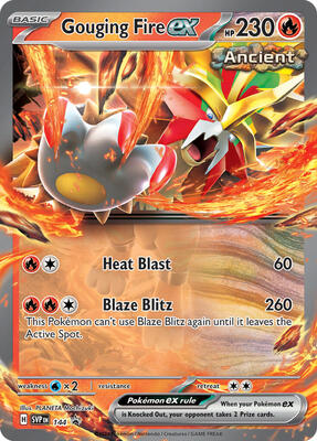 Gouging Fire ex - 144 card from SV: Scarlet & Violet Promo Cards