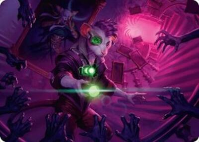 Nashi, Searcher in the Dark Art Card (21/54) card from Art Series: Duskmourn: House of Horror