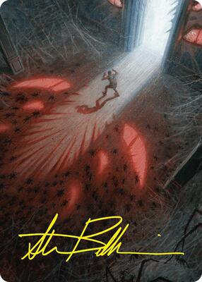 Fear My Authority Art Card (Gold-Stamped Signature) card from Art Series: Duskmourn: House of Horror