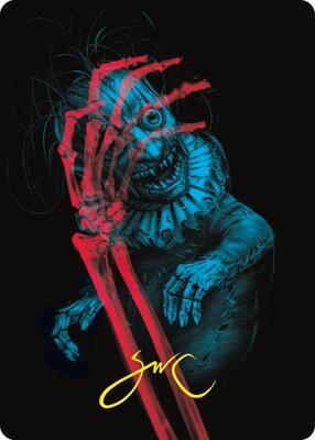 Marvin, Murderous Mimic Art Card (Gold-Stamped Signature) card from Art Series: Duskmourn: House of Horror