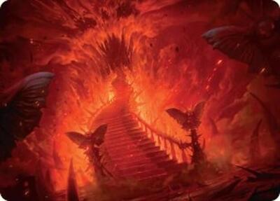 Mountain Art Card card from Art Series: Duskmourn: House of Horror
